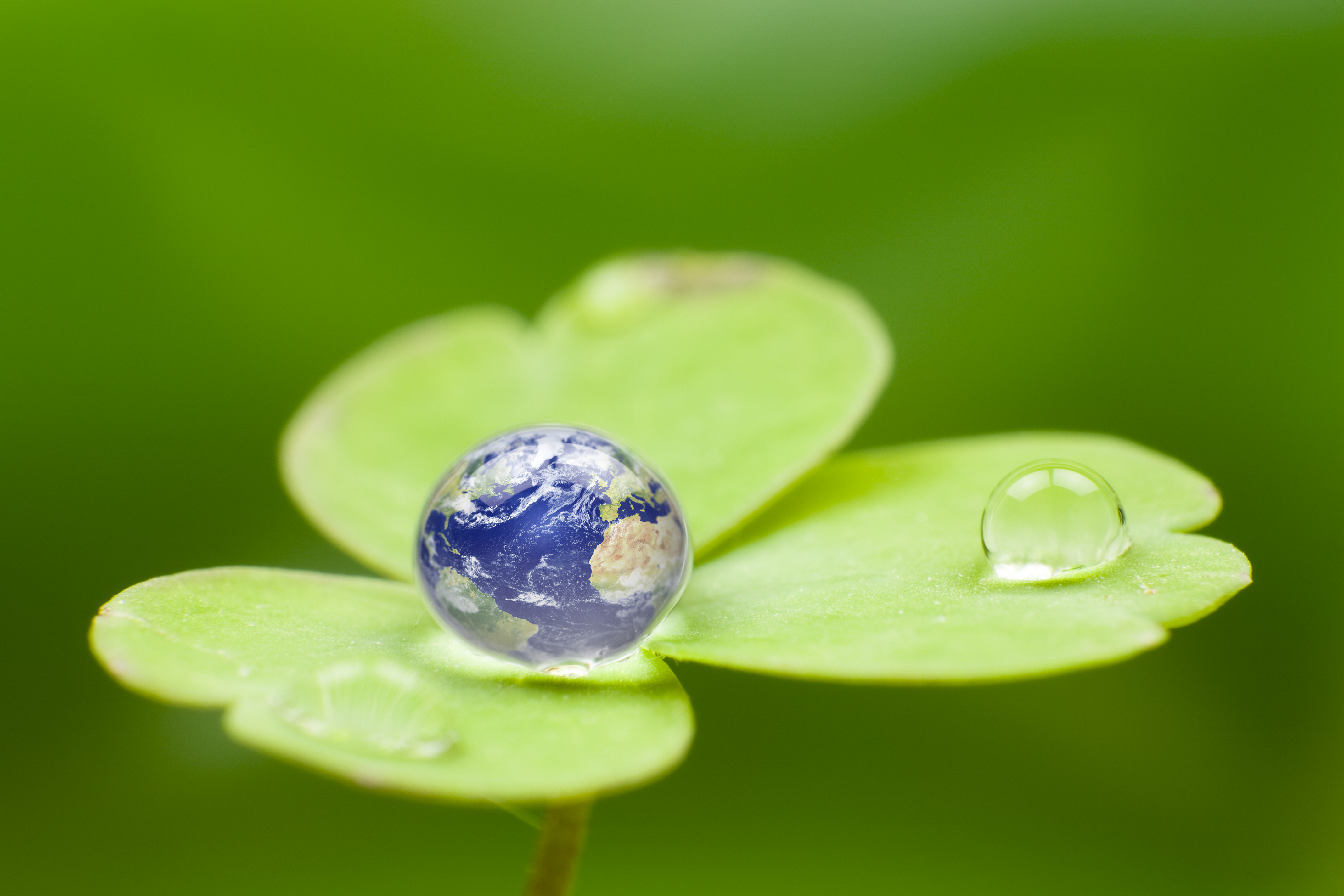 planet earth waterdrop