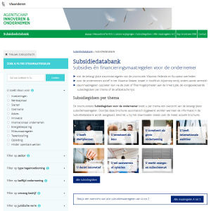 Subsidiedatabank Vlaio